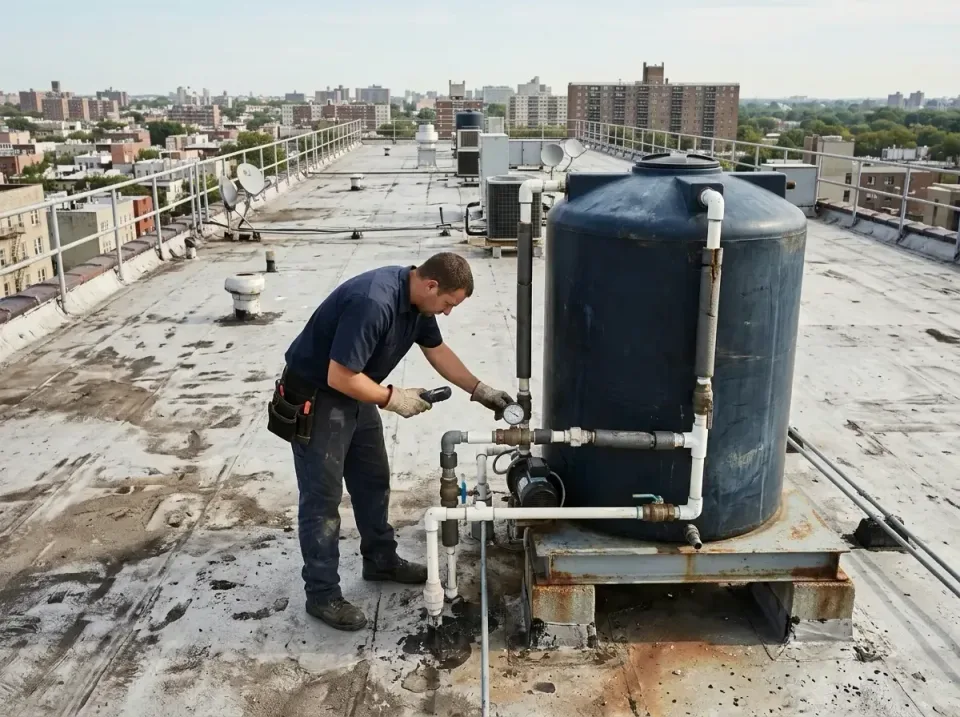 Plumber — Commercial Plumbing — on-site job work, Low Water Pressure Repair in Wilmington, DE